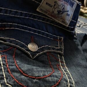 True Religion Dark Blue Straight Jeans